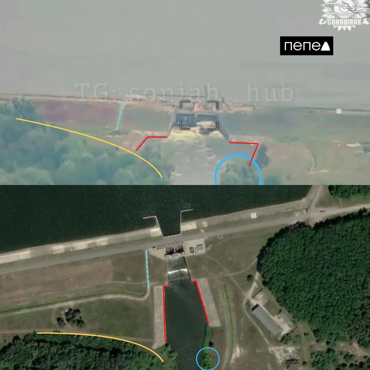 Удар по плотине вызвал прорыв водосброса, затопление нижерасположенных территорий и экологические последствия. Подробности и спутниковые данные подтверждают масштабы происшествия.