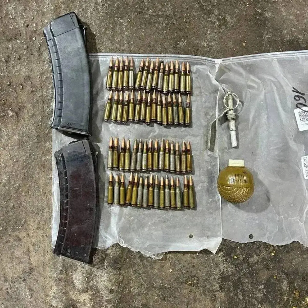 Жителя Красной Яруги приговорили за хранение двух магазинов с патронами, гранаты РГО и запала; происхождение боеприпасов выясняется.