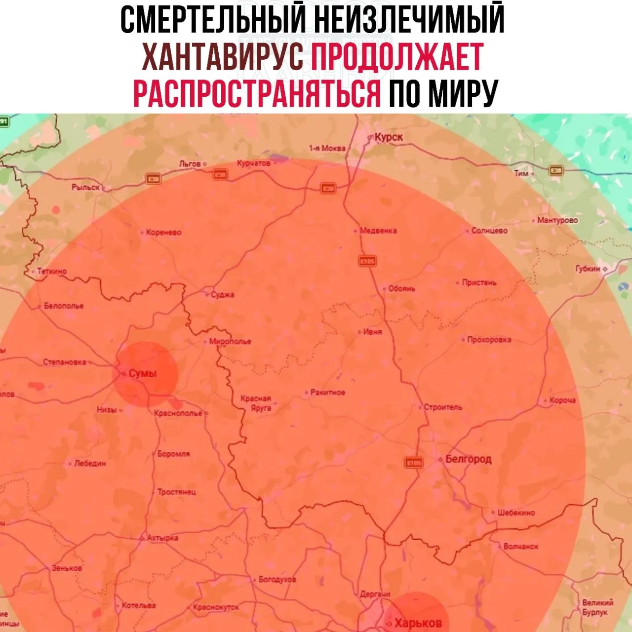 Сообщают о вспышках хантавируса в Харьковской, Сумской и Львовской областях. Первый подтверждённый случай зафиксирован в Израиле у человека, побывавшего в Восточной Европе. Названы прилегающие российские области, где возможны заражения.