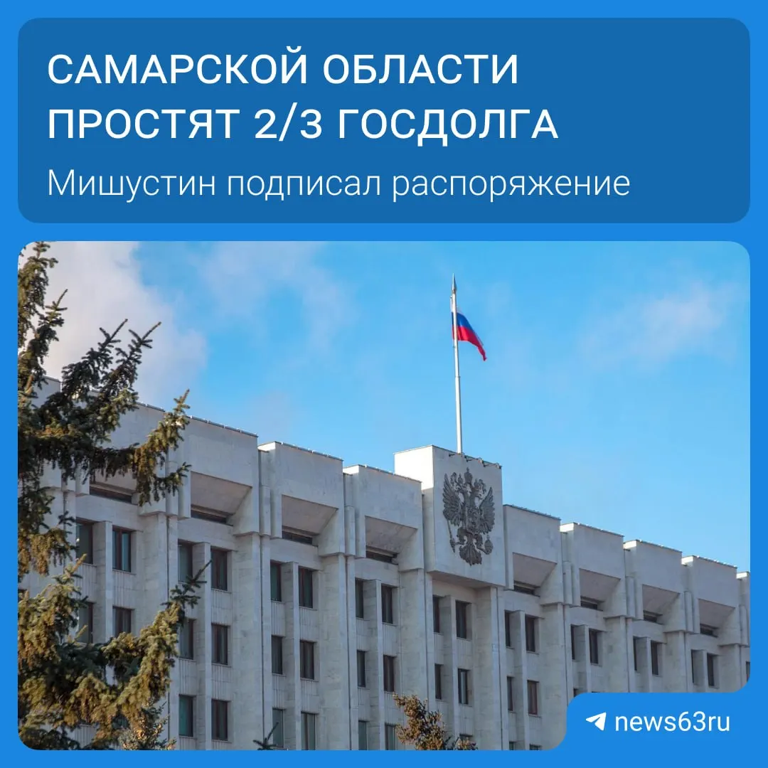 Правительство распорядилось списать 20,8 млрд руб. задолженности Самарской области. В общей сложности списания затронут 21 регион — более 114 млрд руб.; средства направят на дороги, соцпрограммы и инфраструктуру.