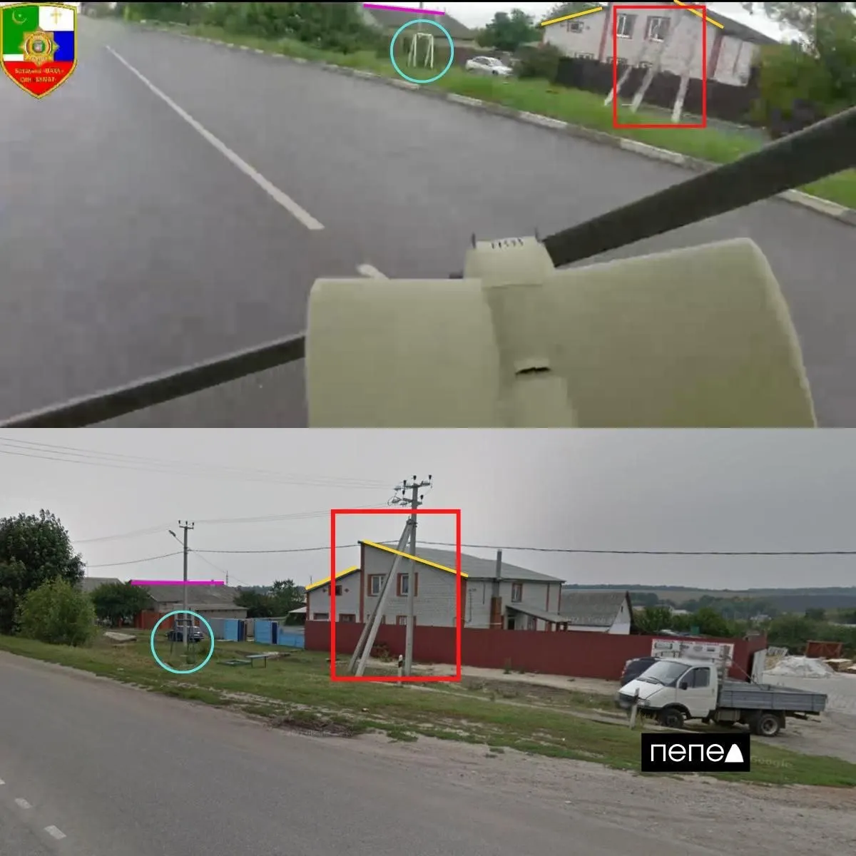 В сети появилось видео перехвата беспилотного летательного аппарата перехватчиком «Ёлка» над посёлком Октябрьский. Место съёмки подтверждается геолокацией.