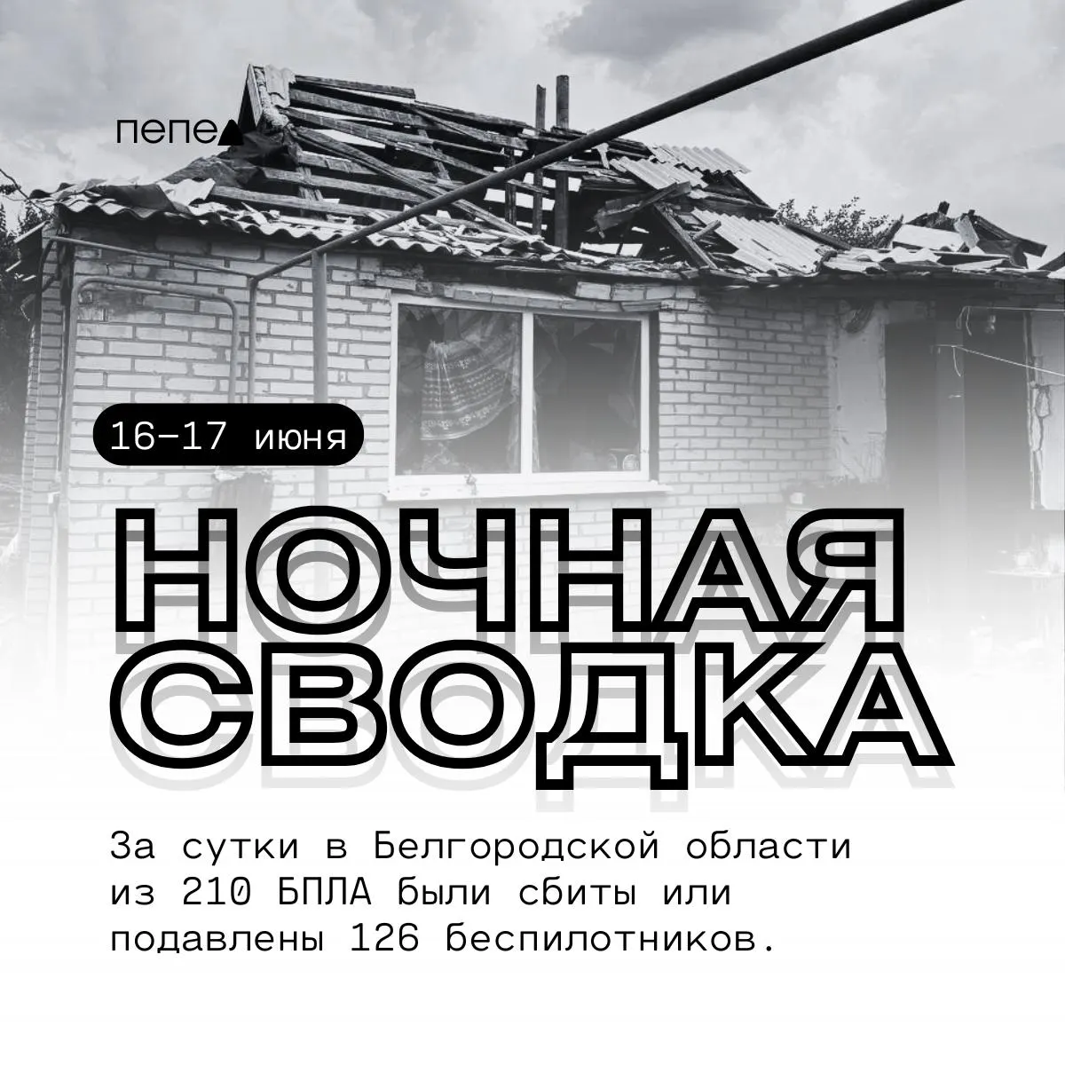 Сводка по ночным атакам дронов в Белгородской области: в ряде округов повреждены дома, транспорт и объекты инфраструктуры; приведены данные по числу сбитых и подавленных беспилотников.