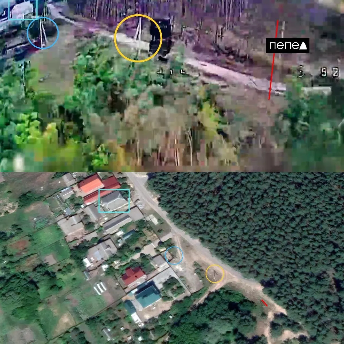 На видео, датированном 13 июня, видно, как беспилотник подлетает к развёрнутой бронемашине и поражает пусковую установку. Съёмка, по геолокации, сделана в селе Новая Таволжанка Шебекинского округа Белгородской области.