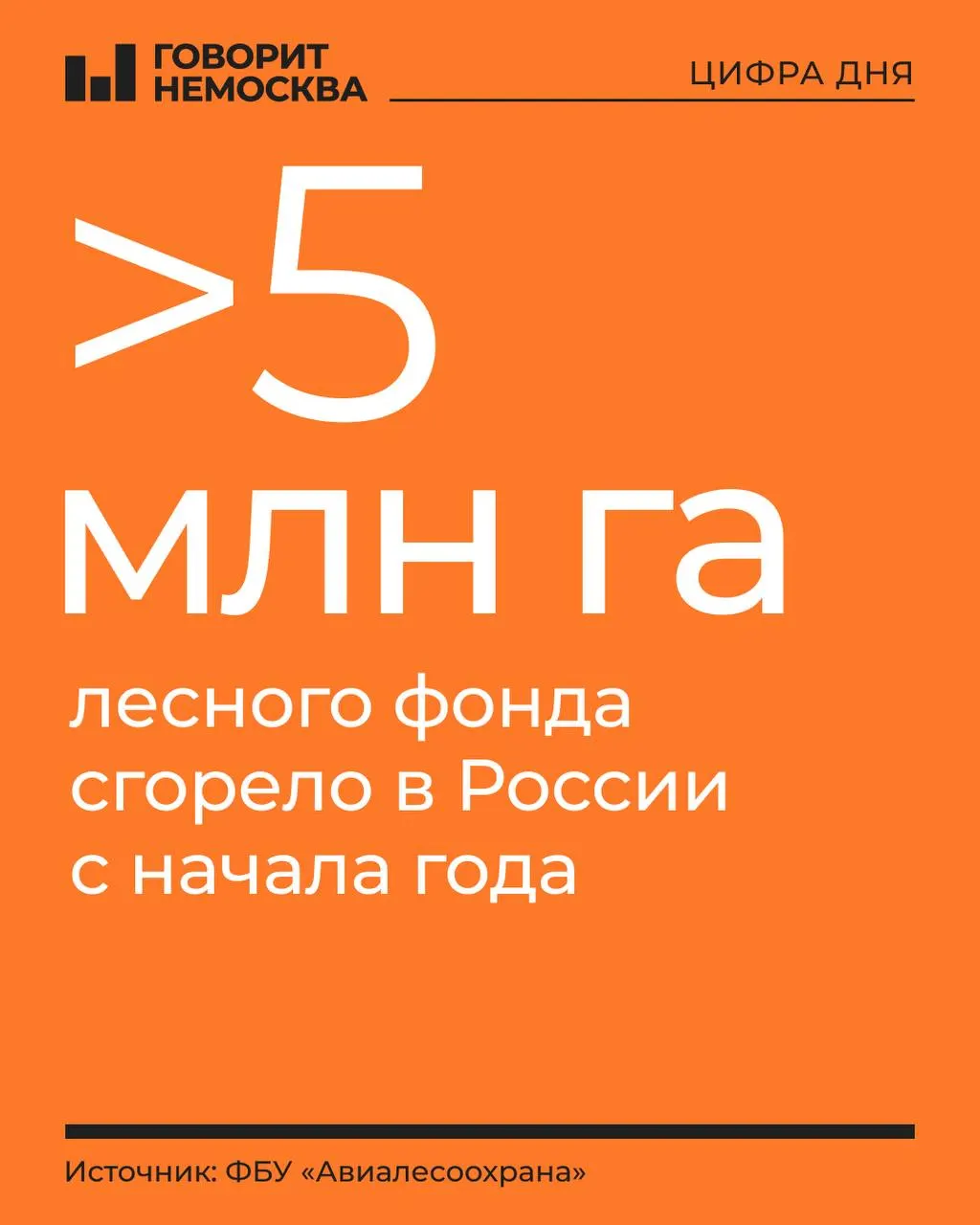 Площадь пожаров за год сопоставима с площадью Словакии, Дагестана и Смоленской области; прошлогодний рекорд уже превышен на 0,5 млн гектаров.